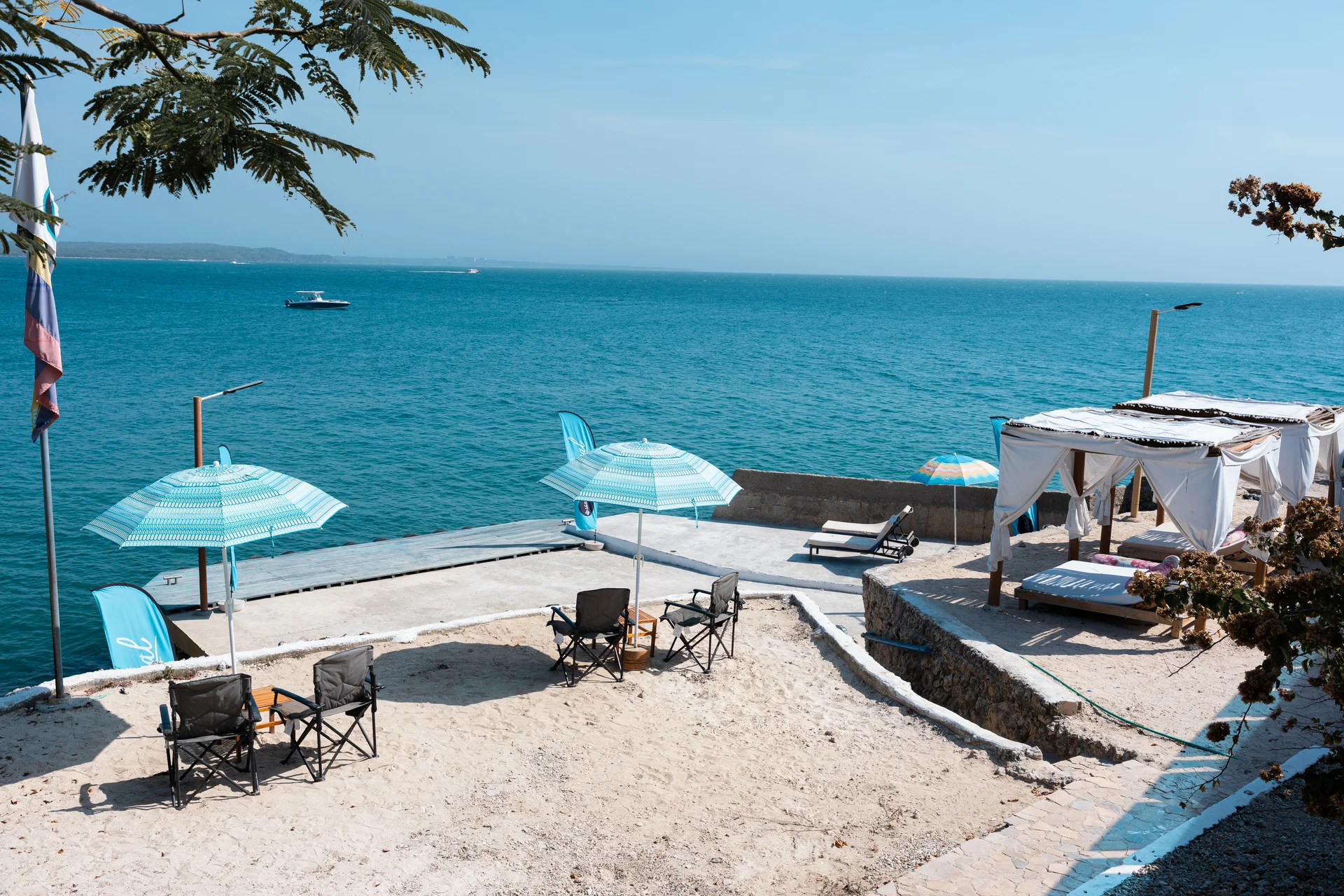 Terraza con vista al mar