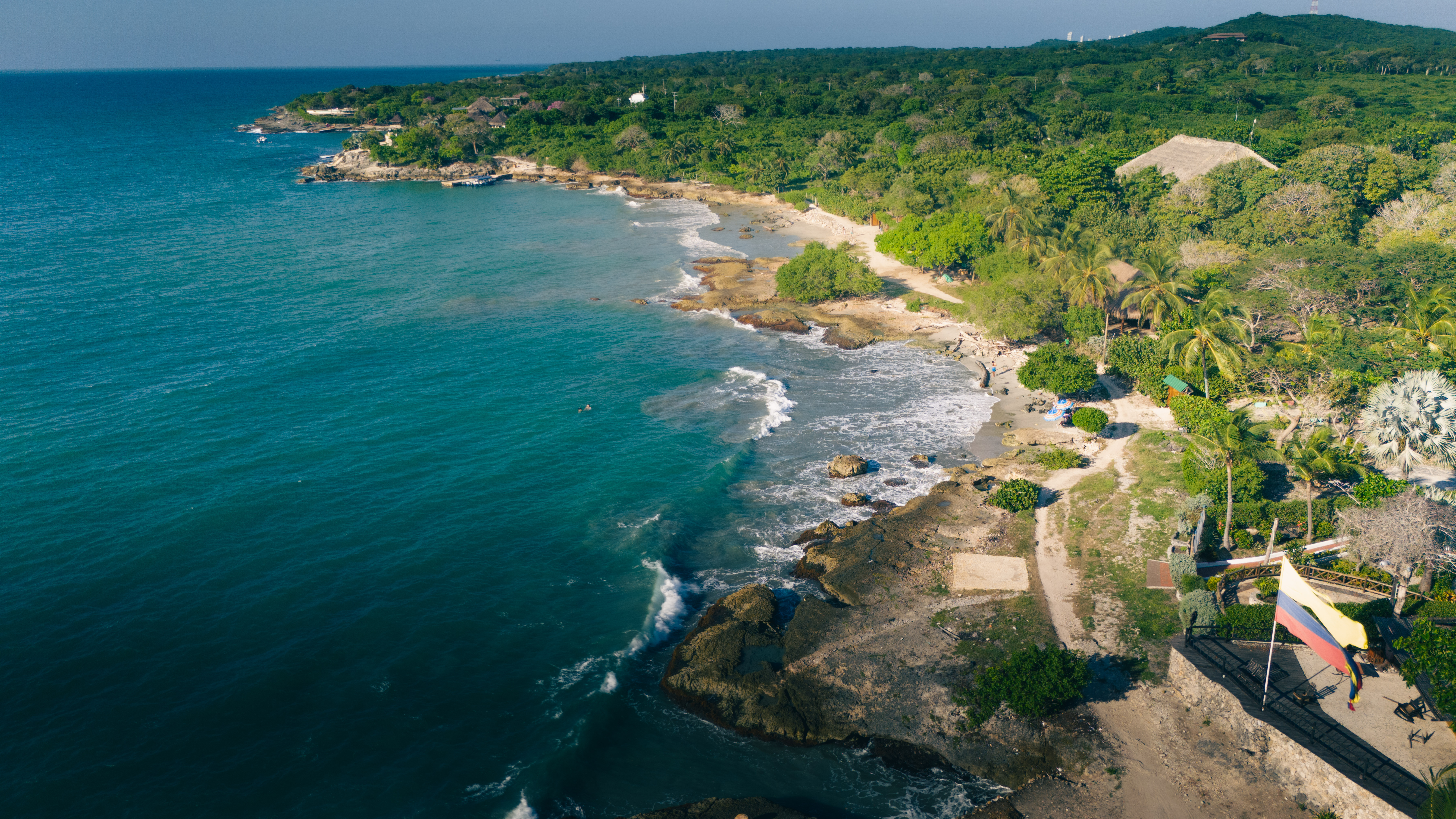 Vista aérea de la playa